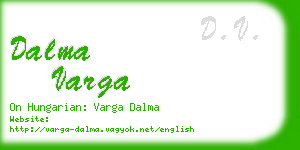 dalma varga business card